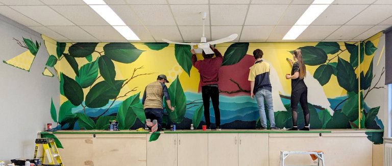 Une nouvelle murale au Centre d’éducation des adultes de Magog