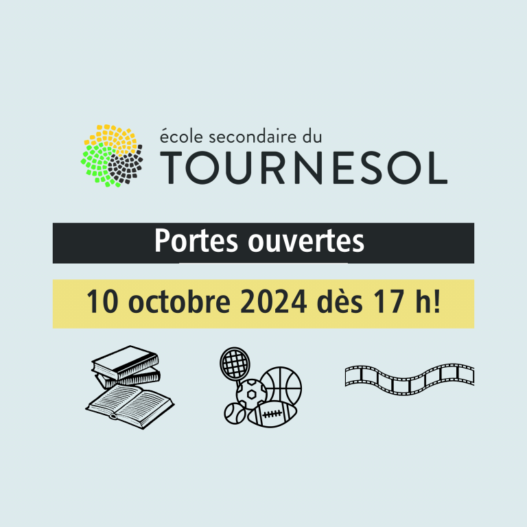 Les élèves sont invités à vivre le Tournesol le 10 octobre prochain!