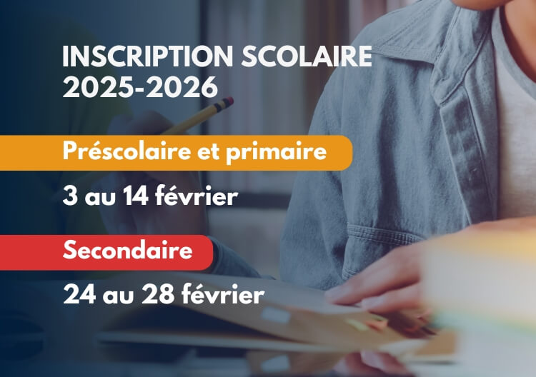 Changement important dans l’inscription annuelle des élèves