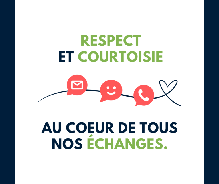 Respect et courtoisie au cœur de tous nos échanges : lancement de notre campagne de civilité