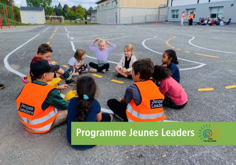 Le programme Jeunes Leaders rayonne à l’école des Deux-Soleils!